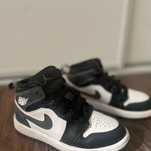 Nike Kids Black and White High-Top Sneakers